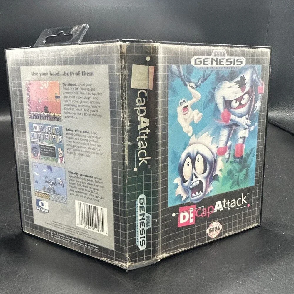 Decap Attack (Sega Genesis, 1991) 16-Bit Cartridge Complete W/ Manual